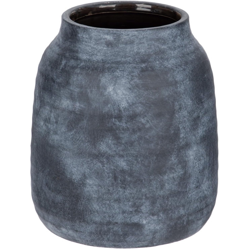 Rustic Ceramic Vase With Vintage Finish - Extra-Large Farmhouse Decor For Floral Arrangements, Home, Living Room, Kitchen, Or Mantel