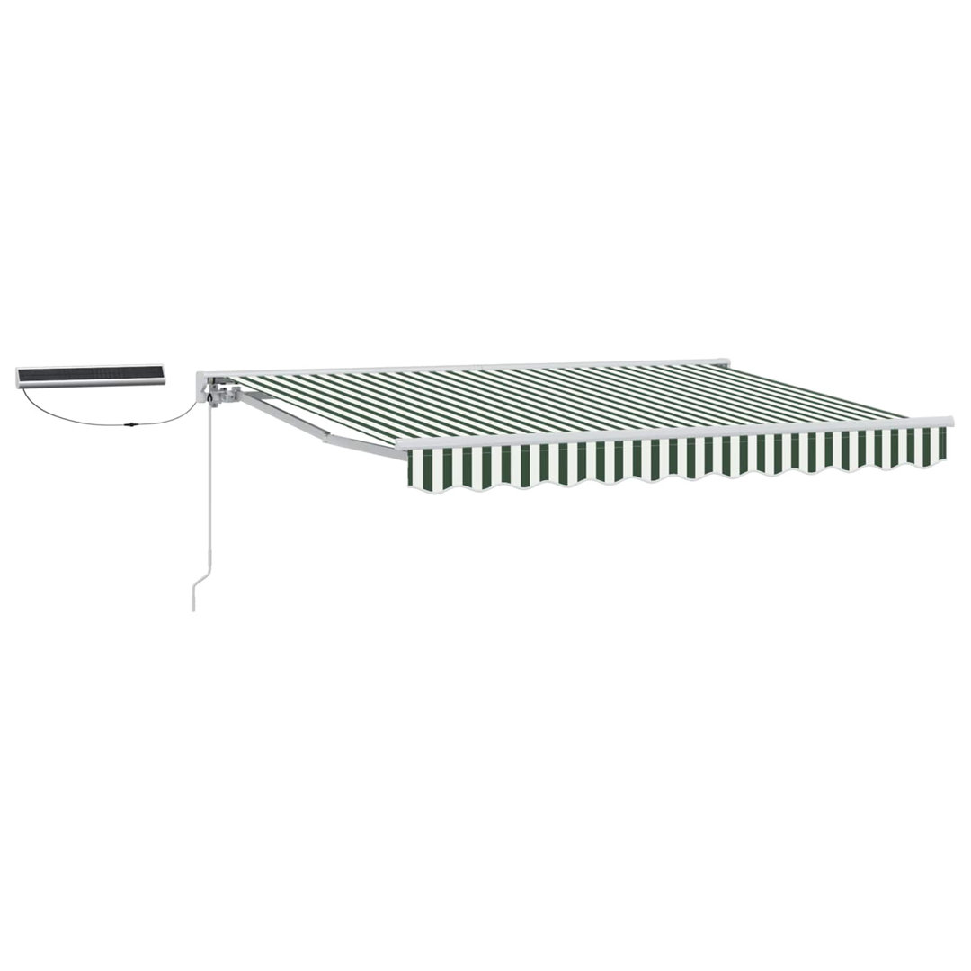 Vidaxl Electric Retractable Awning Polyester With PU Coating Shade Solution
