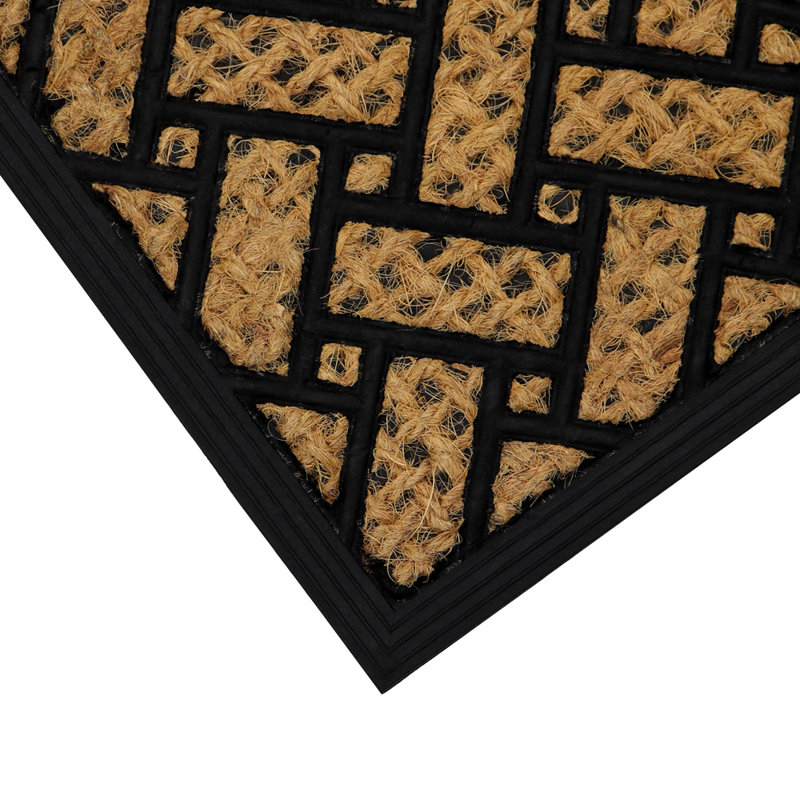 Non-Slip Geometric Outdoor Doormat