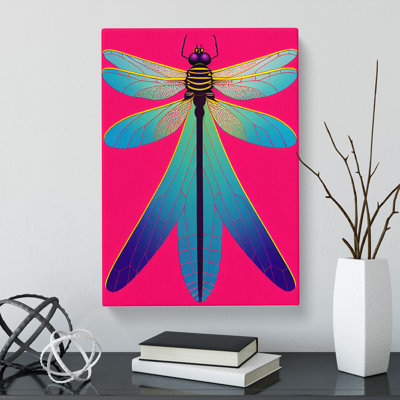 Lovill Dragonfly Pop - Wrapped Canvas