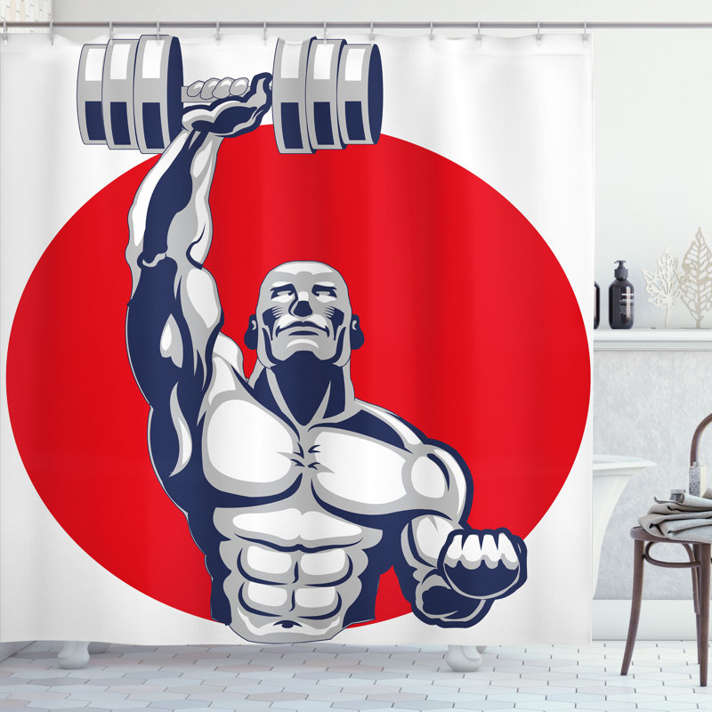 Shower Curtain with Hooks Included, 75"H x 69"W