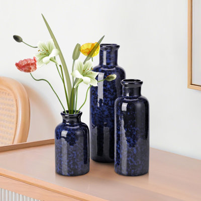 Ensemble de 3 vases simples en céramique