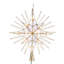 Kurt Adler 10-Light LED Capiz Glittered Bethlehem Star Tree Topper, Gold, 14"