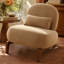Fauteuil d'appoint sans accoudoirs Ellvorn, fauteuil de lecture moderne et rembourré avec coussin en tissu doux, pieds en bois massif et design bas et confortable pour chambre, salon et appartement-1752784354