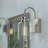 Loucks 1 - Light Farmhouse Dimmable Wall Sconce with Clear Striped Glass Shade-265087046