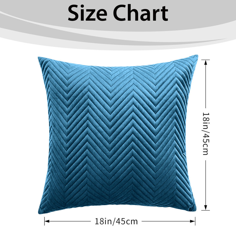 Aspire Homeware Embossed Square Velvet Cushion Cover, Pack of 4, Teal