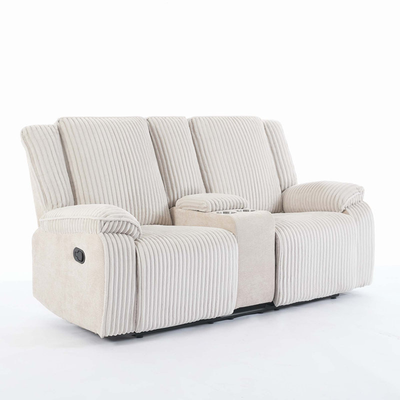 2 Seater Reclining Sofa, Beige