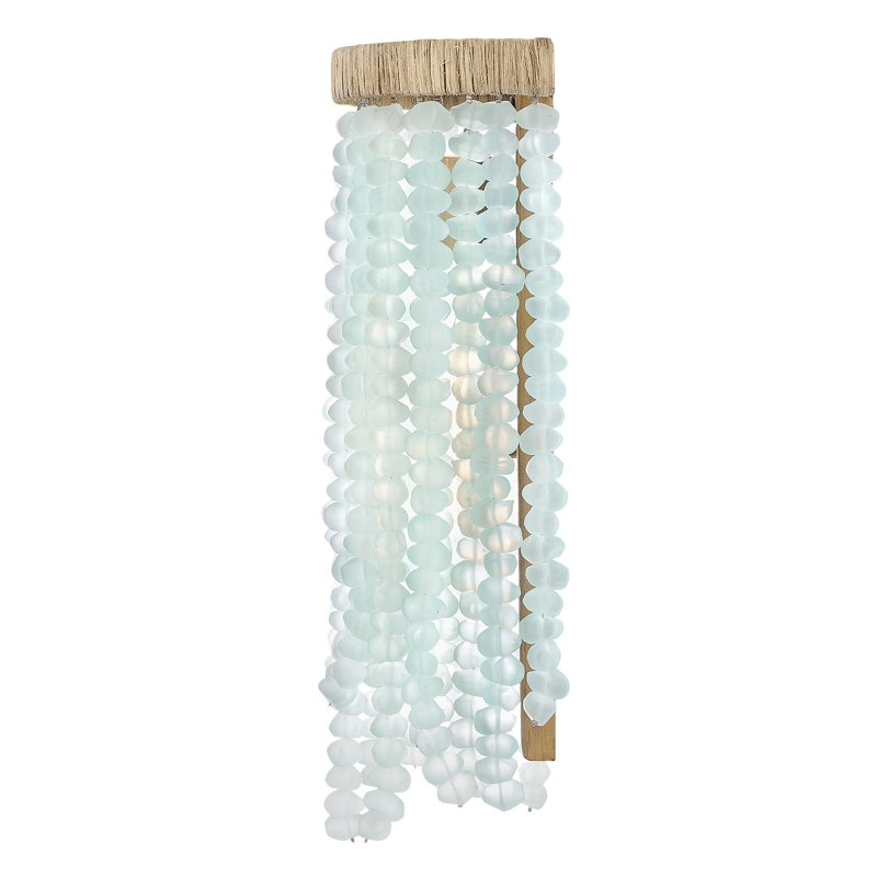 Dune Steel Metal Flush Mounted Sconce, Blue Sea