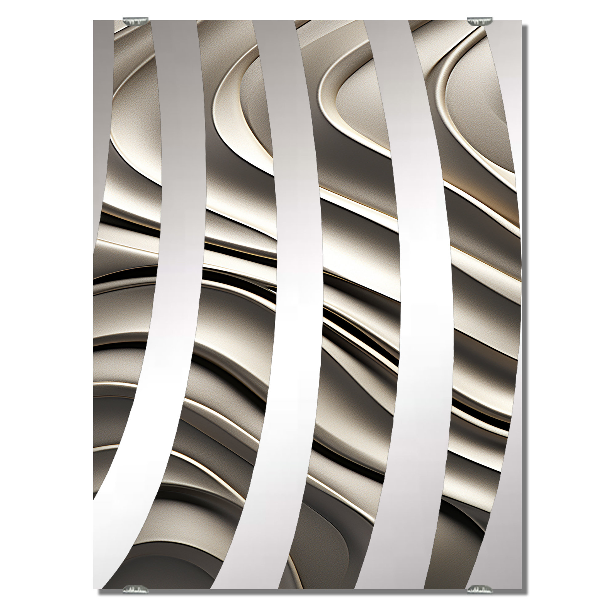 Wrought Studio Larrine Abstract Wall Mirror Decor Wayfair