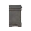 Solid Pine Nightstand In Dark Grey, 2 Drawers For Bedroom With Metal Ornaments Drawers, Grey - Make Your Shine Handles