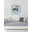 Crowther Crowther Black Floral Unicorn - No Frame Print on Canvas-37528456