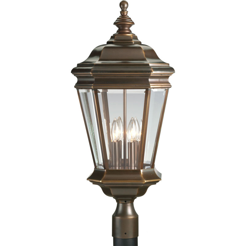 Tête de lanterne en bronze huilé 1 lumière 28,5 po Rawson
