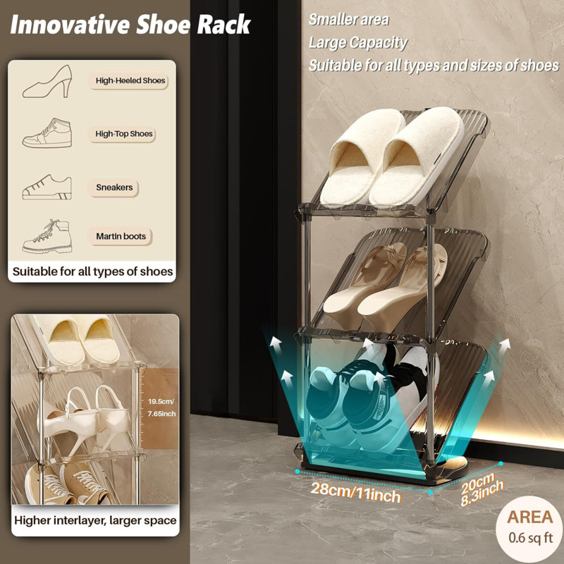10 Pair Shoe Rack