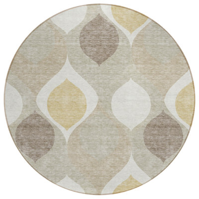 Tapis rond 8 po Ogee