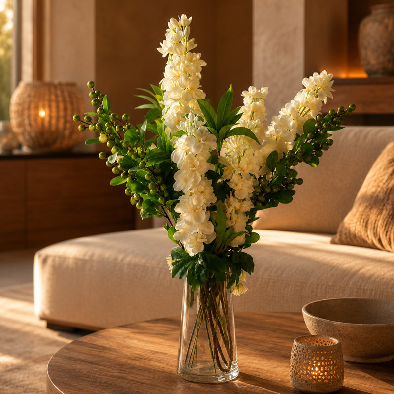 Silk Artificial Arrangement in Vase