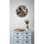 Horloge murale Terrazzo, motif de pierre moderne, décor en verre trempé pour la cuisine, montre mosaïque colorée, idée de cadeau de pendaison de crémaillère unique-143097657-143097656