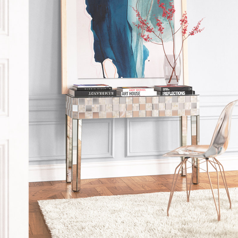 Albero 46'' Glass Top Console Table