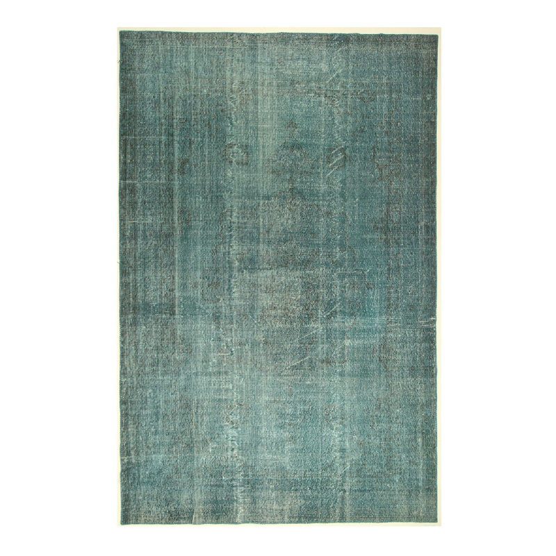 Hand Knotted Area Rug in Blue