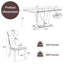 Ensemble de table de salle à manger rectangulaire-816229487-816229477-816229465