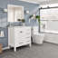 Meuble-lavabo en porcelaine encastré l 36 po x P 22 po Minnich-101784220-22628682