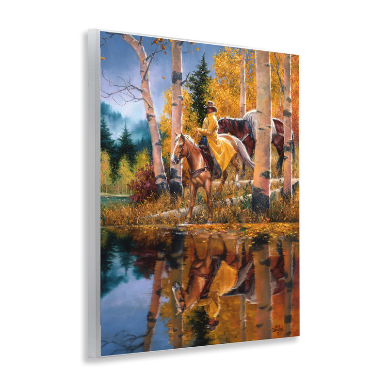 «Cowboy in Autumn Landscape», art par Jack Sorenson