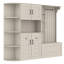 Armoire de vestibule multifonctionnelle gauche-droite avec rangement et 4 crochets-1766661793
