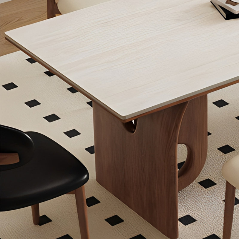 Table de salle à manger haut de gamme, 29.52"H x 55.11"L x 31.49"W
