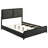 Black Upholstered Queen Bed