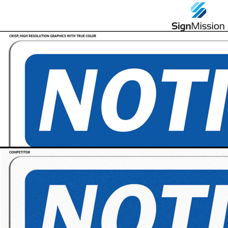 Enseigne privée en plastique 14 po x 10 po
