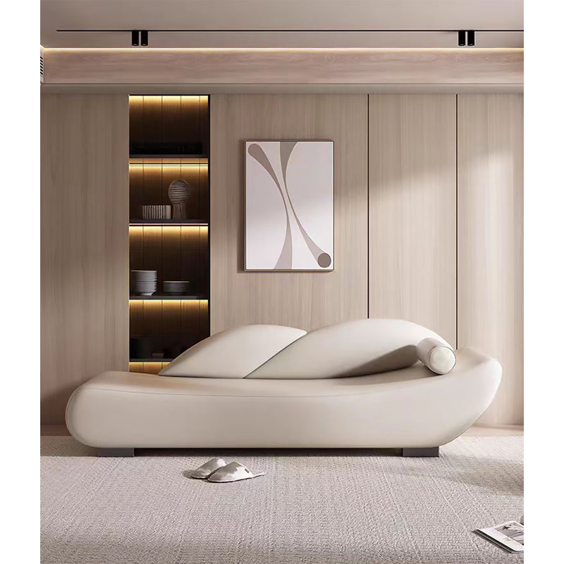 Canapé inclinable avec repose-pieds de style moderne de style médiéval
