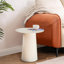 Table basse ronde simple en métal Dellia
