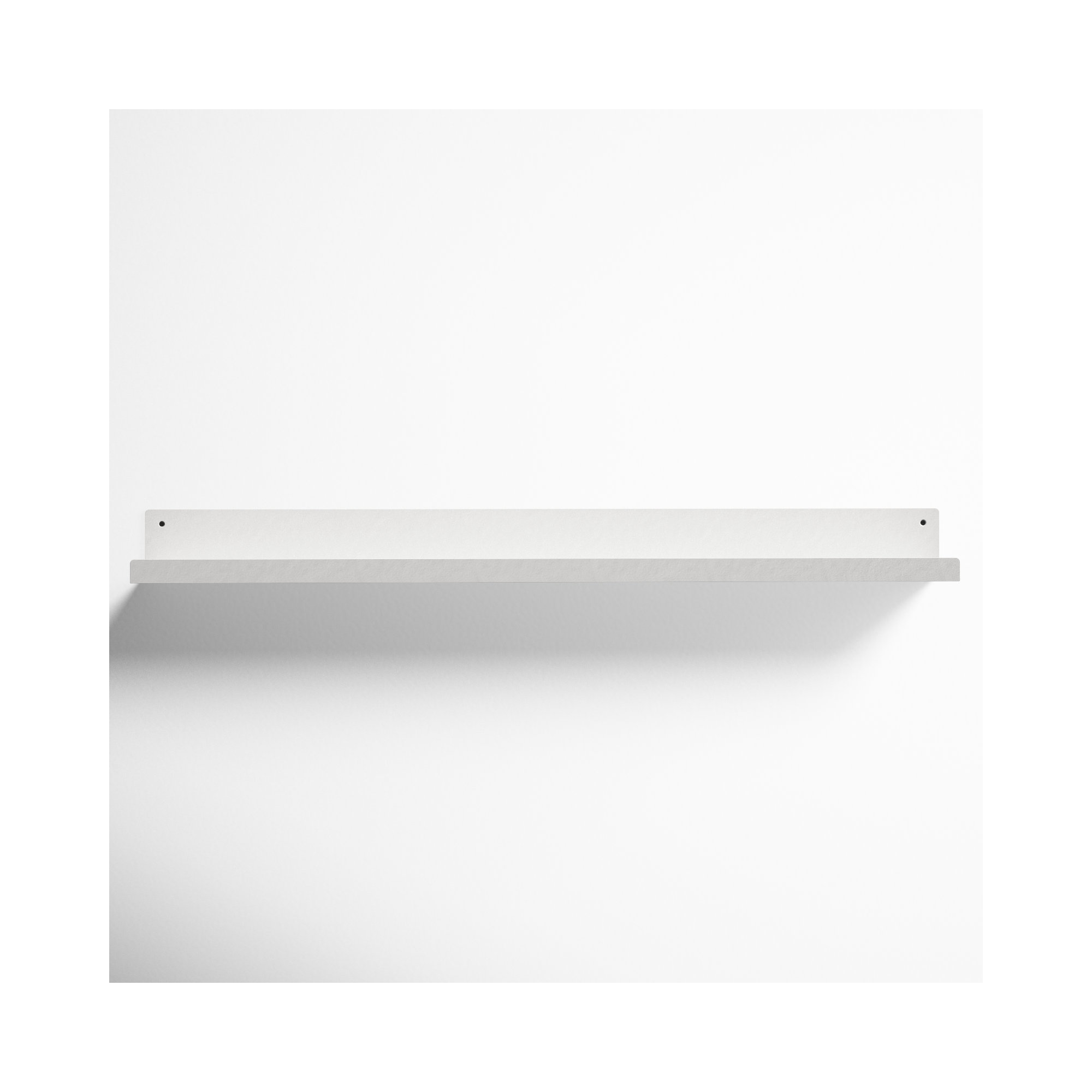 Tara Metal Picture Ledge Wall Shelf, White, 3" H x 36" W x 4.375" D
