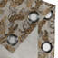 Ambesonne Exotic Grommet Curtain Cheetah Leaves Earhy Print Ginger Eggshell Chocolate-106689661