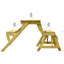 Anduela Solid Wood Pine Outdoor Bench