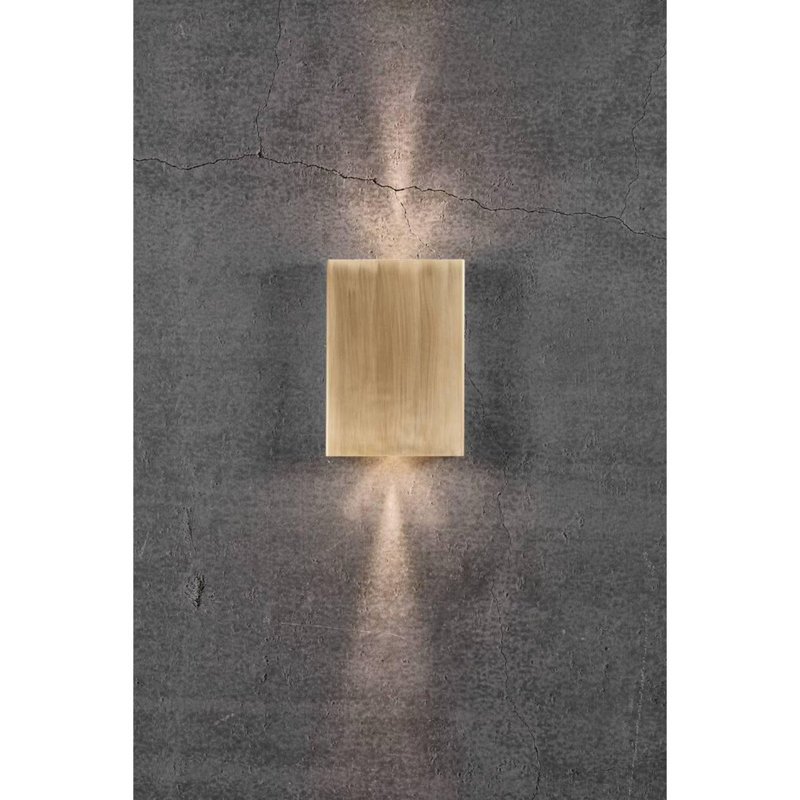 14.8cm H Integrated LED Outdoor Flush Mount, Brass