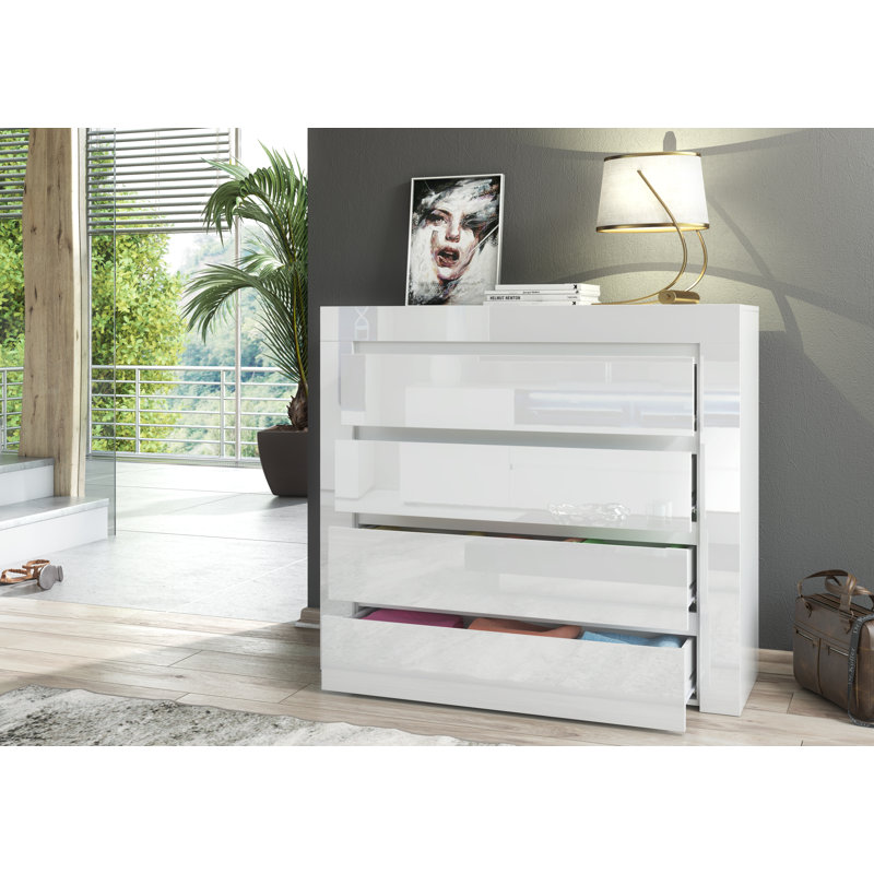 Clifton 116cm W 4 - Drawer Chest of Drawers