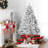 6' Snow Flocked Artificial Christmas Tree With Metal Stand-1300952899