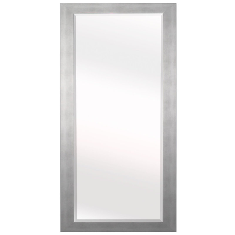 Miroir pleine longueur moderne et contemporain biseauté, H 65,5 po x l 32 po