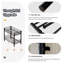 Lits simples au-dessus de lits simples, acier de 2 pouces, style industriel moderne