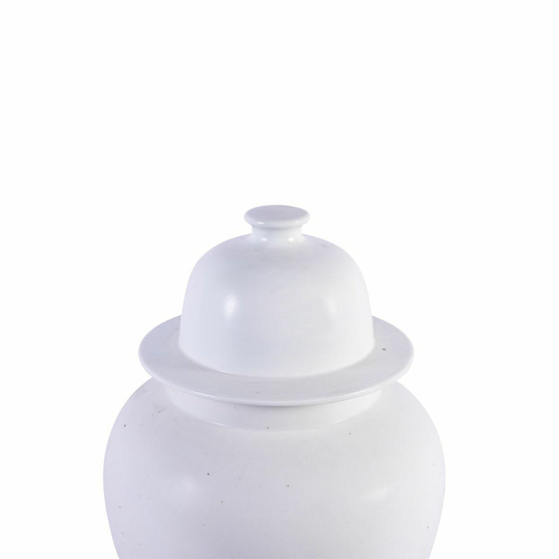 Pot en porcelaine blanc 19 po
