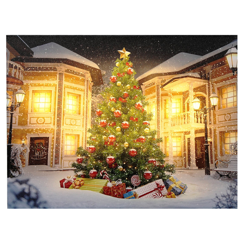 Arbre de Noël, art mural sur toile