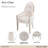 London Place Velvet Dining Arm Chair - Pearl