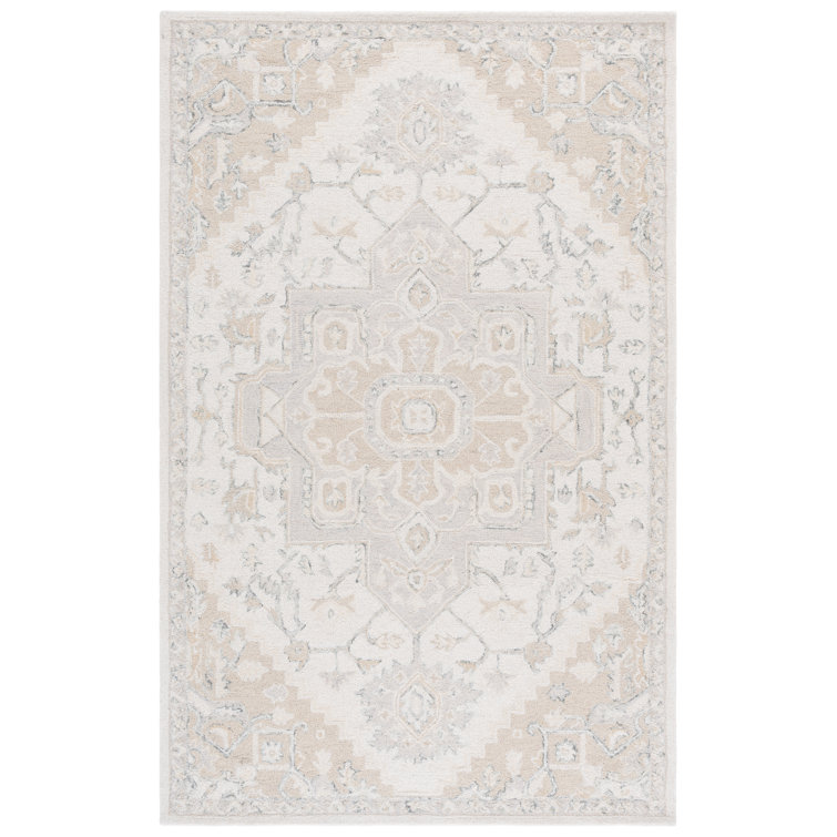 Lauren Ralph Lauren Percy Hand Tufted Wool/Cotton Oriental Rug in Ivory/Beige