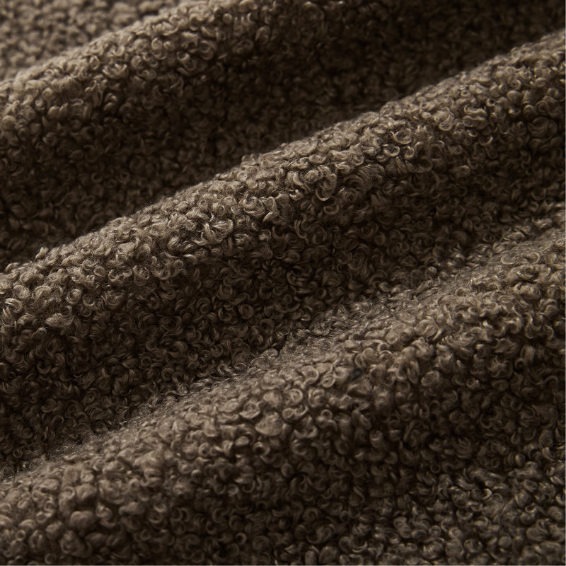 4 Corner , 128", No Assembly, Boucle Fabric, Brown, 128" Sectional 4, Affordable Leather Look, Brown