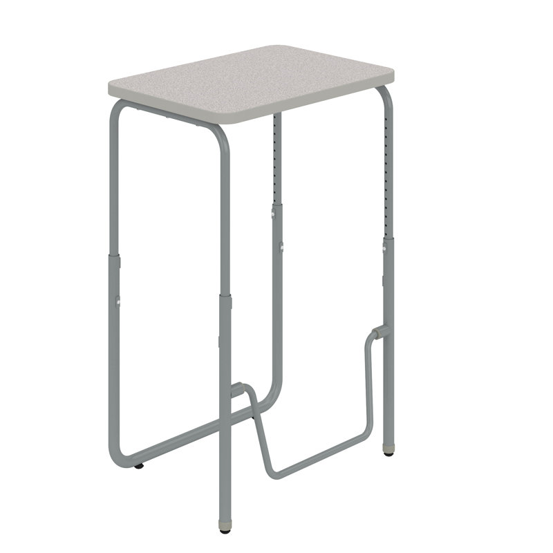 AlphaBetter® 2.0 Laminate Adjustable Height Standing Desk, Pebble Gray, 43" H x 27.75" W x 19.75" D
