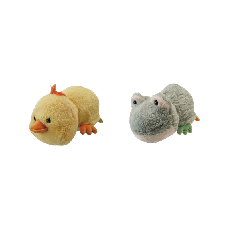 Peluche 2 pièces grenouille et canard Peek-A-Boo