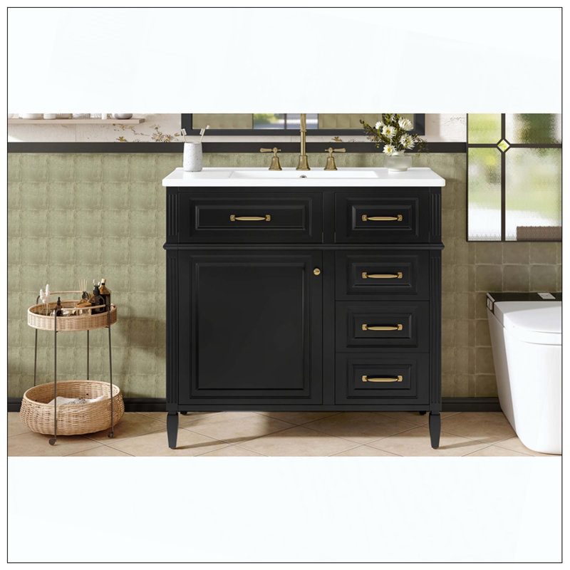 Poignées de tablette autoportantes en bois massif, Black