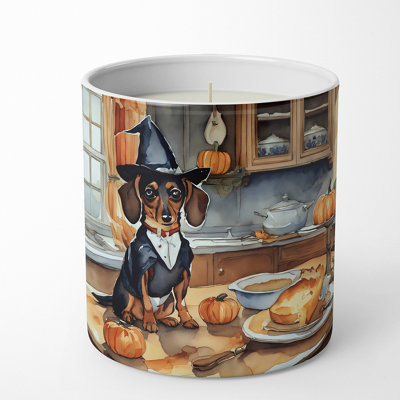 Bougie parfumée Pumpkin Pie avec support en céramique