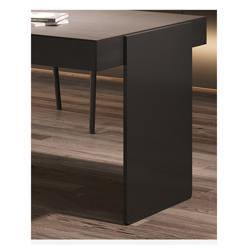 Bureau d'ordinateur Italian Minimalist, H 29,53 po x l 62,99 po x P 27,56 po