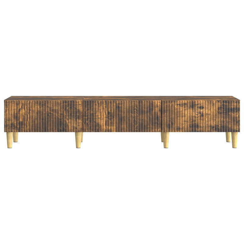 TV Stand, 30cm H x 147cm L x 34.5cm W, Smoked Oak